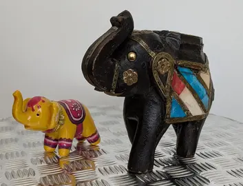 éléphants lot de 2