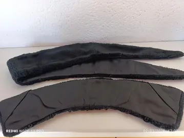 e cols imitation fourrure