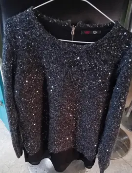 pull femme à paillettes