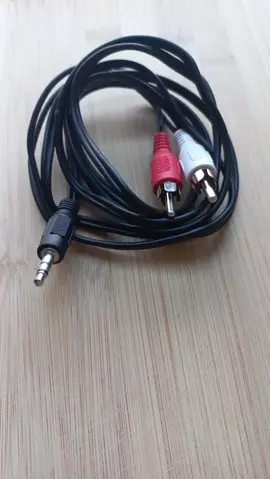 Câble Jack 3.5 (Mâle) vers 2 x RCA (Mâles), longueur 1 mètre