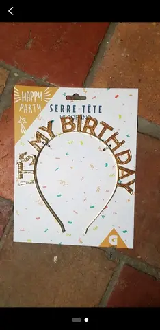 serre-tête anniversaire