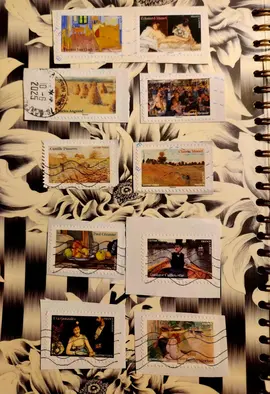Timbres oblitérés impressionnistes Orsay 🖼