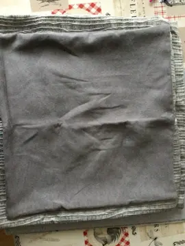 3 housses de coussin grises