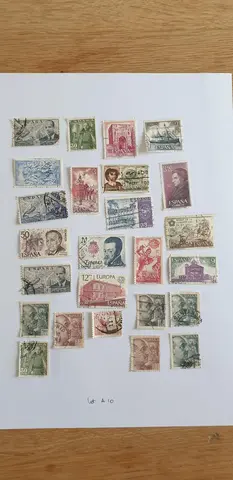 Lot A10 timbres Espagne