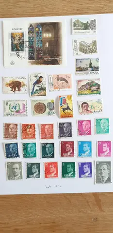 Lot A11 timbres d'Espagne