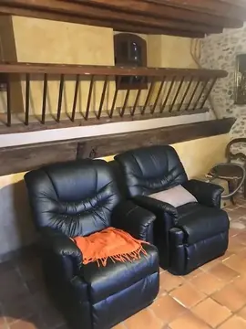 2 fauteuils noir relax