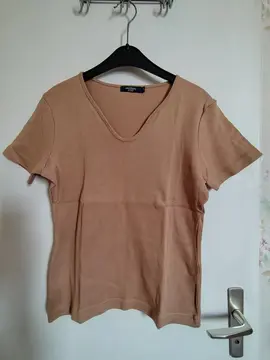 Tee-shirt beige doré coton "Notaire Else" S