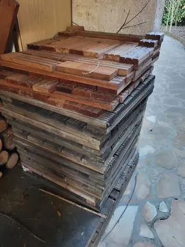 dalles en bois pour Terrasse ou chemin de jardin