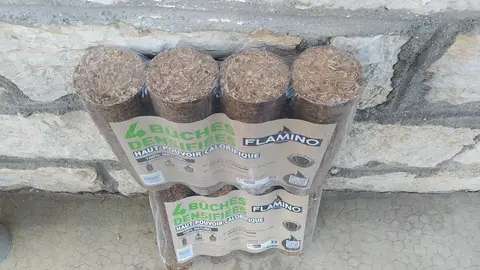 2 lots bûches densifiées