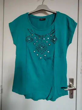 Tee-shirt turquoise "Yessica" C&A - Taille 40