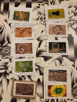 Timbres oblitérés Land Art 🌏