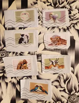 Timbres oblitérés Tendres animaux 🐱