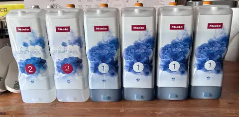 Recharges lessive Miele UltraPhase 1 (qté 4) & 2 (qté 2)