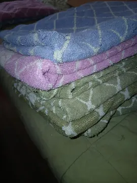 lot serviettes de toilette usagees