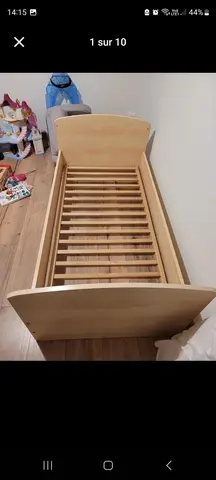 lit bébé évolutif + commode à langer