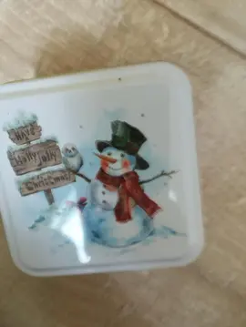 Petite boîte métallique Noël