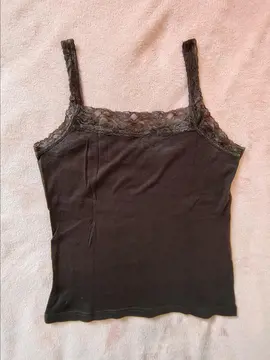 Débardeur coton chocolat 38/40