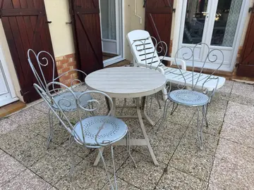 chaises et fauteuils salon de jardin en fer forgé