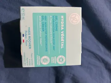 gel crème hydratation