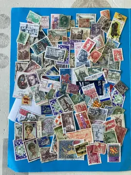 lot timbres FRANCE & MONDE abimés