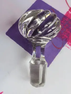 Bouchon de carafe en verre taillé