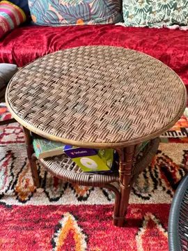 table basse en rotin