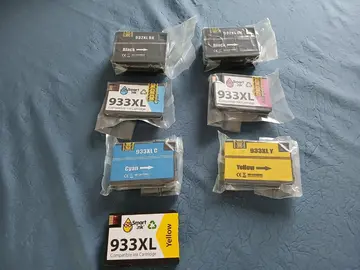 6 cartouches neuves compatibles avec imprimantes HP