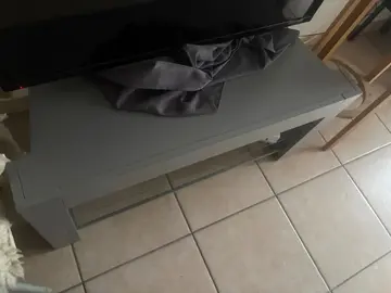 meuble tv en bois et verre