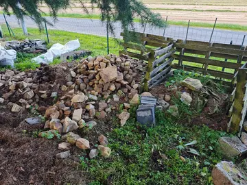 Pierres de différentes tailles