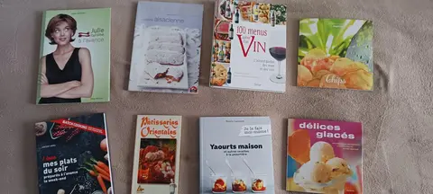 Ensemble de livres de cuisines