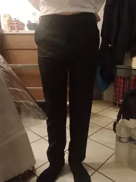 pantalon de costume S/XS noir en excellent état