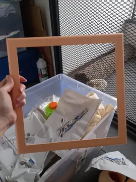 contour de cadre abricot