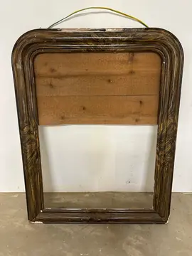 cadre Napoléon III bois peint