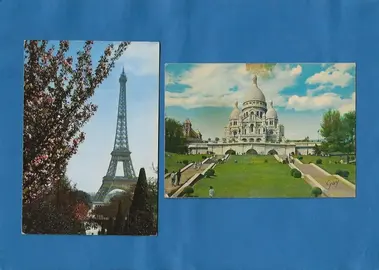lot 2 cartes postales