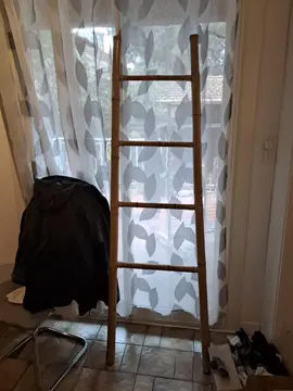 échelle en bambou decorative