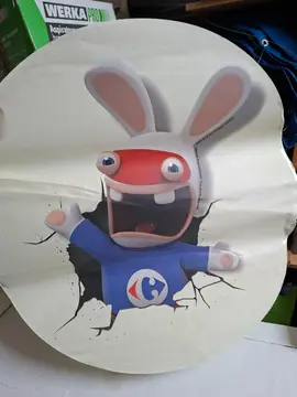 autocollant lapin crétin