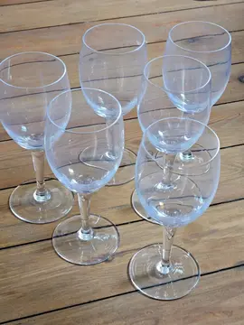 6 verres à pied