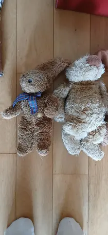 lot de 3 ours en peluche fabriqués en europe
