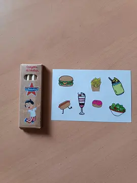 crayons et stickers Memphis