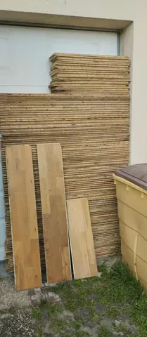 planches pour parquet usagées