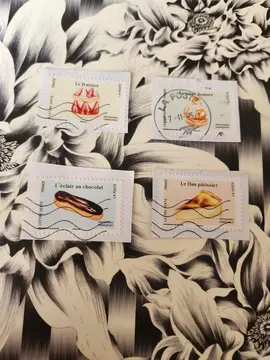 Timbres pâtisseries françaises