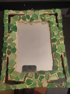 miroite en mosaïque verre poli