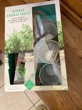set de 3 pots + graines aromatiques