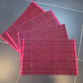 4 set de table en bois peint