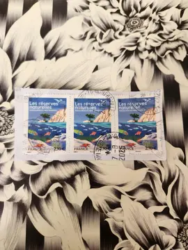 Timbres oblitérés Les réserves naturelles 🐟