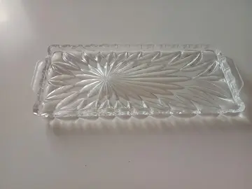 plateau en verre rectangulaire