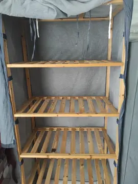 étagère avec rideau 170X74X40