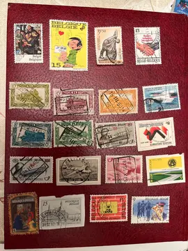 timbres belges lot 18