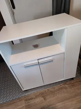 desserte de cuisine blanche