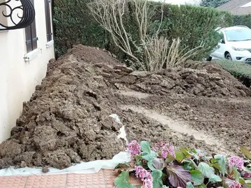3 à 4 m3 terre glaise